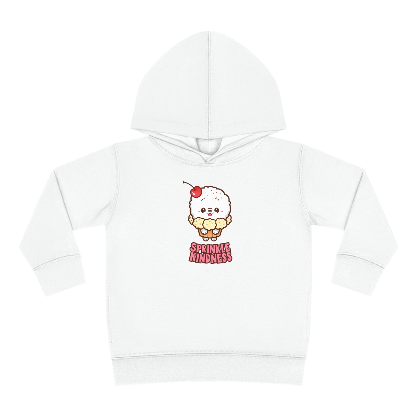 Sprinkle Kindness Toddler Pullover Fleece Hoodie, Pink Shirt Day Sweatshirt, Anti-Bullying Apparel For Kids
