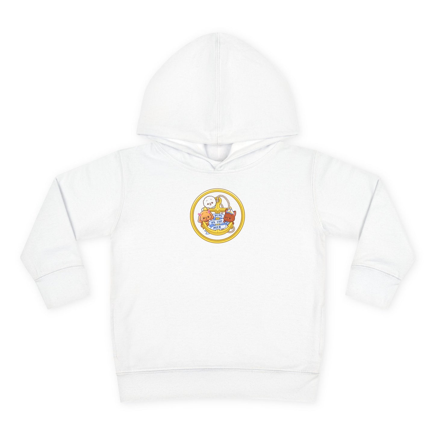 Pups On The Pier Official Fleece Hoodie, Cute Kids Hoodie, Dog Inspired Toddler Hoodie, Dog Lover Pullover