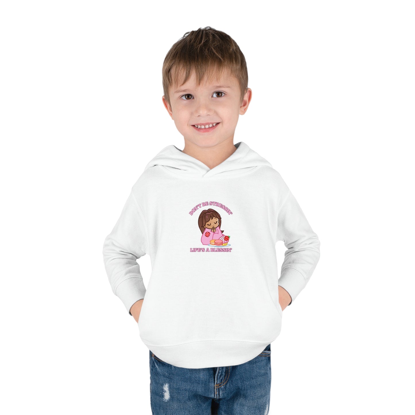 Life's A Blessing Kids Pullover Fleece Hoodie, Christian Pullover for Kids, Jesus Hoodie, Toddler & Youth Faith Apparel, Kids Cute Faith Hoodie