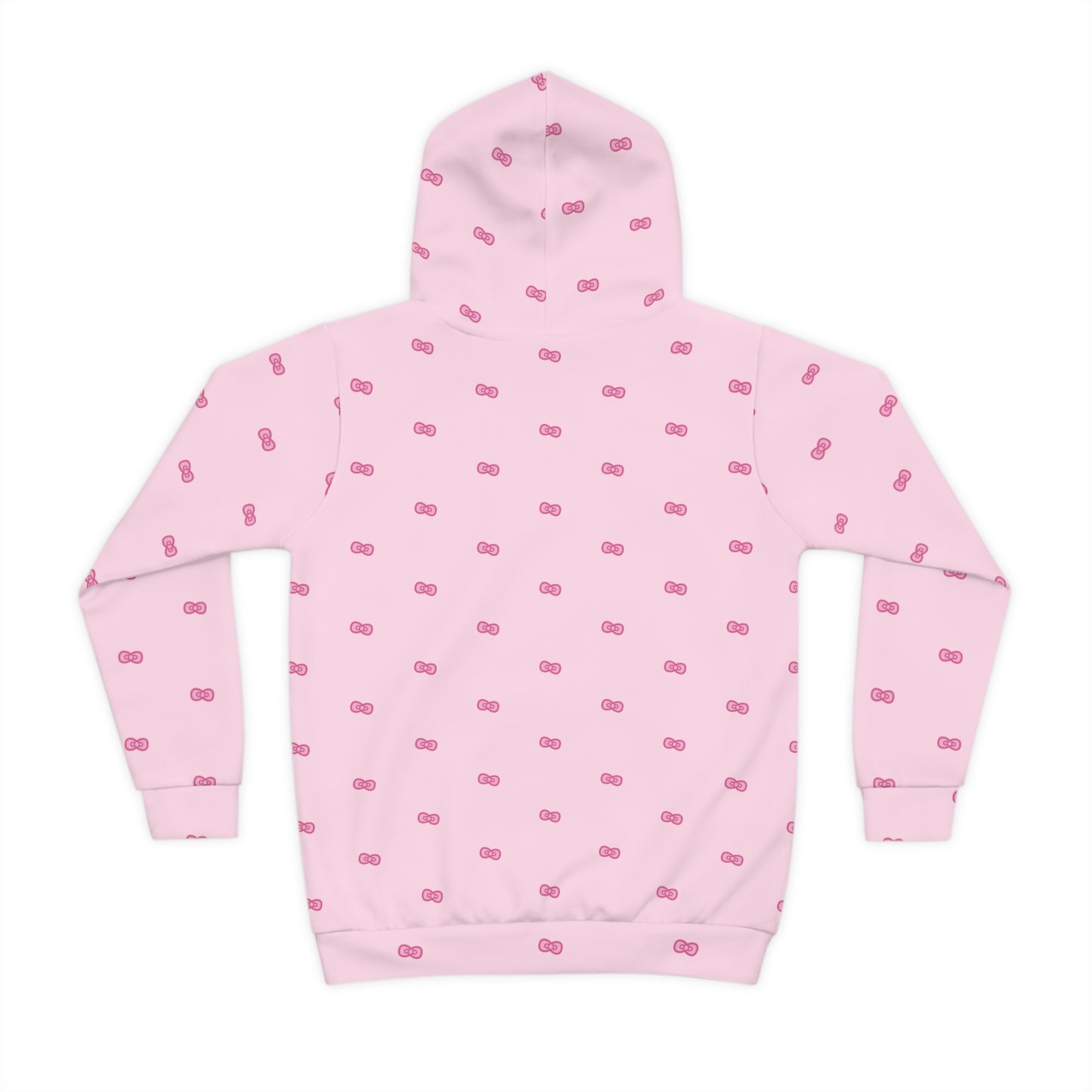 Chloe's Pink Bows Hoodie, Cute Kids Hoodie, Kawaii Kids Pullover