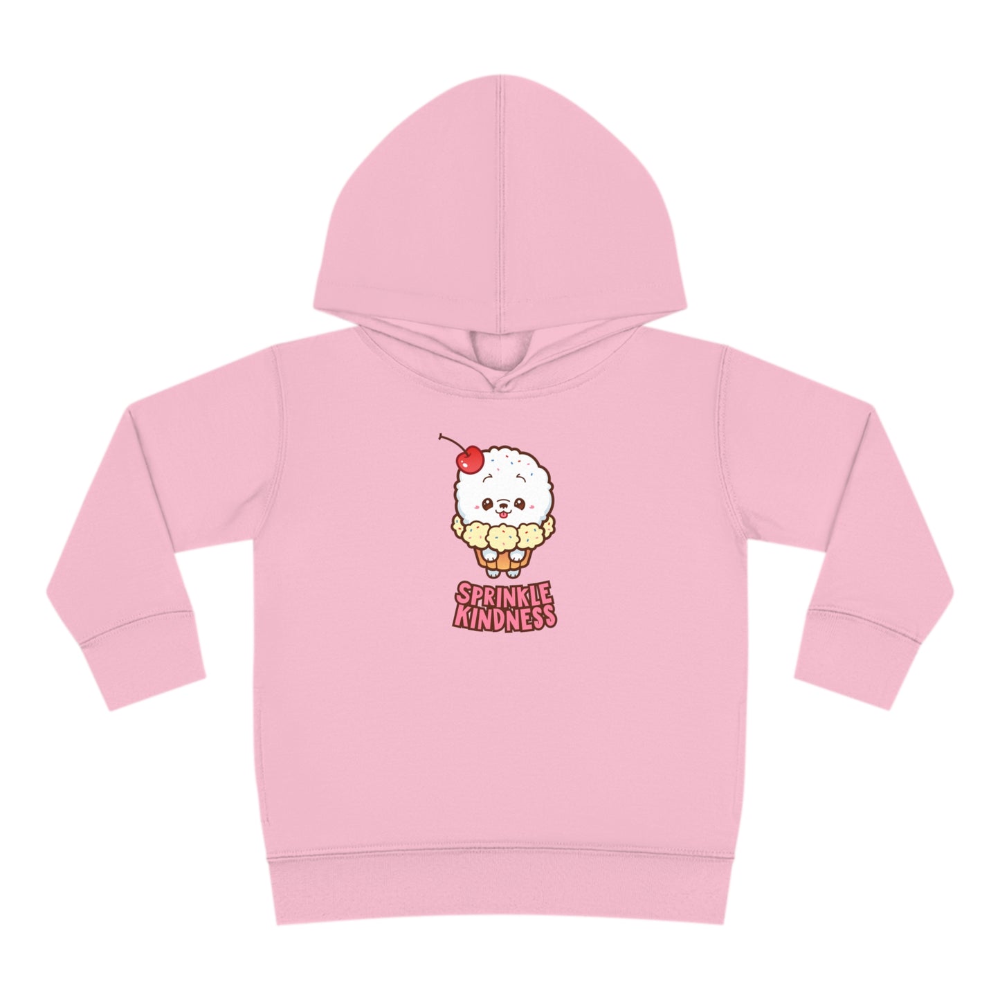 Sprinkle Kindness Toddler Pullover Fleece Hoodie, Pink Shirt Day Sweatshirt, Anti-Bullying Apparel For Kids