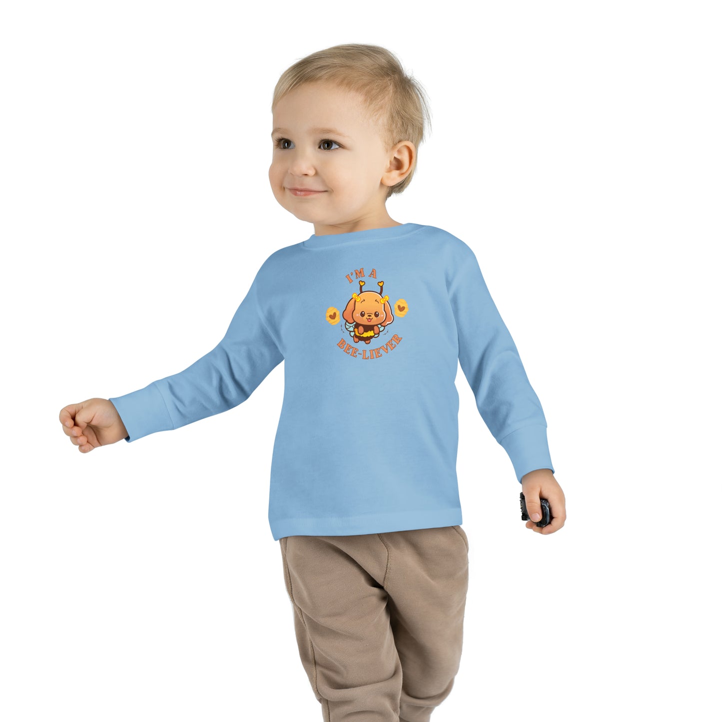 Christian Toddler Long Sleeve Tee, Faith Toddler T-Shirt, Kids Long Sleeve Faith T-shirt