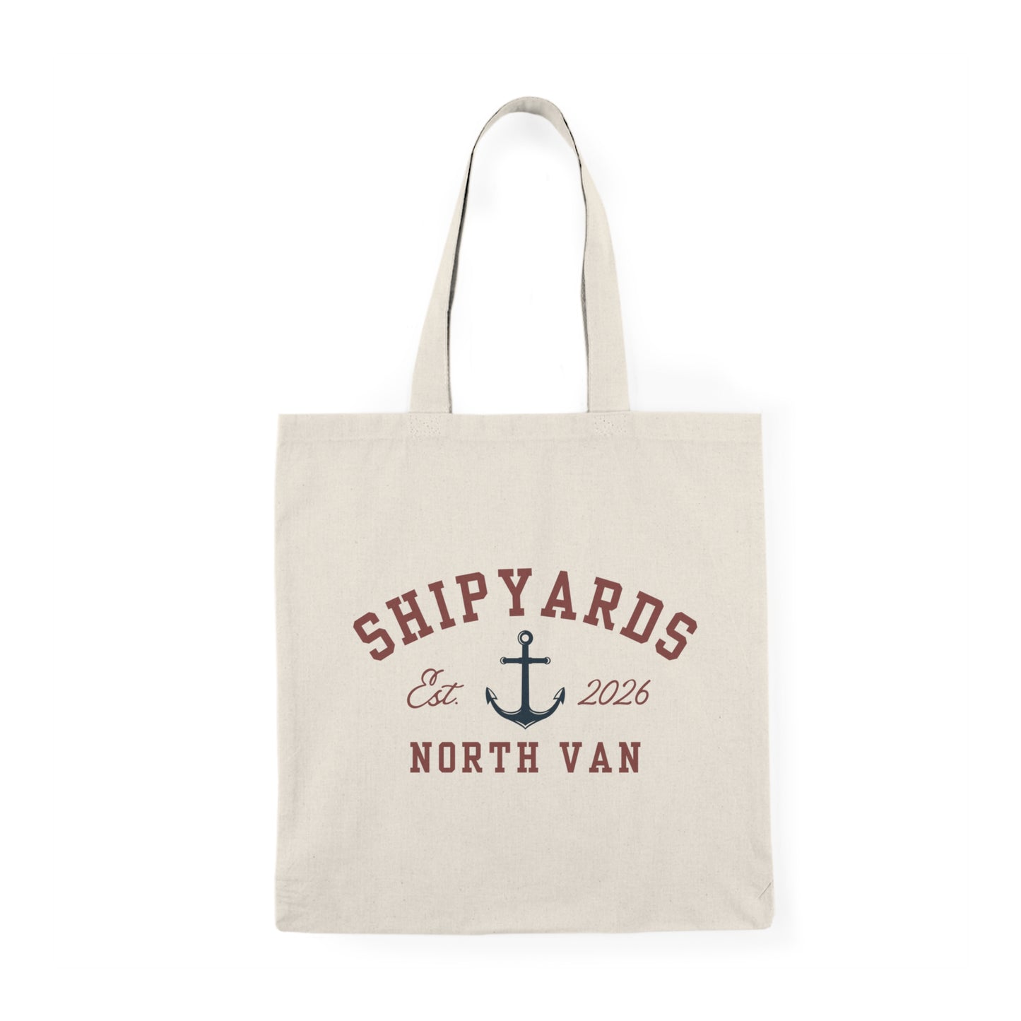 Shipyards North Van Anchor Tote Bag — Nautical Anchor Canvas Tote