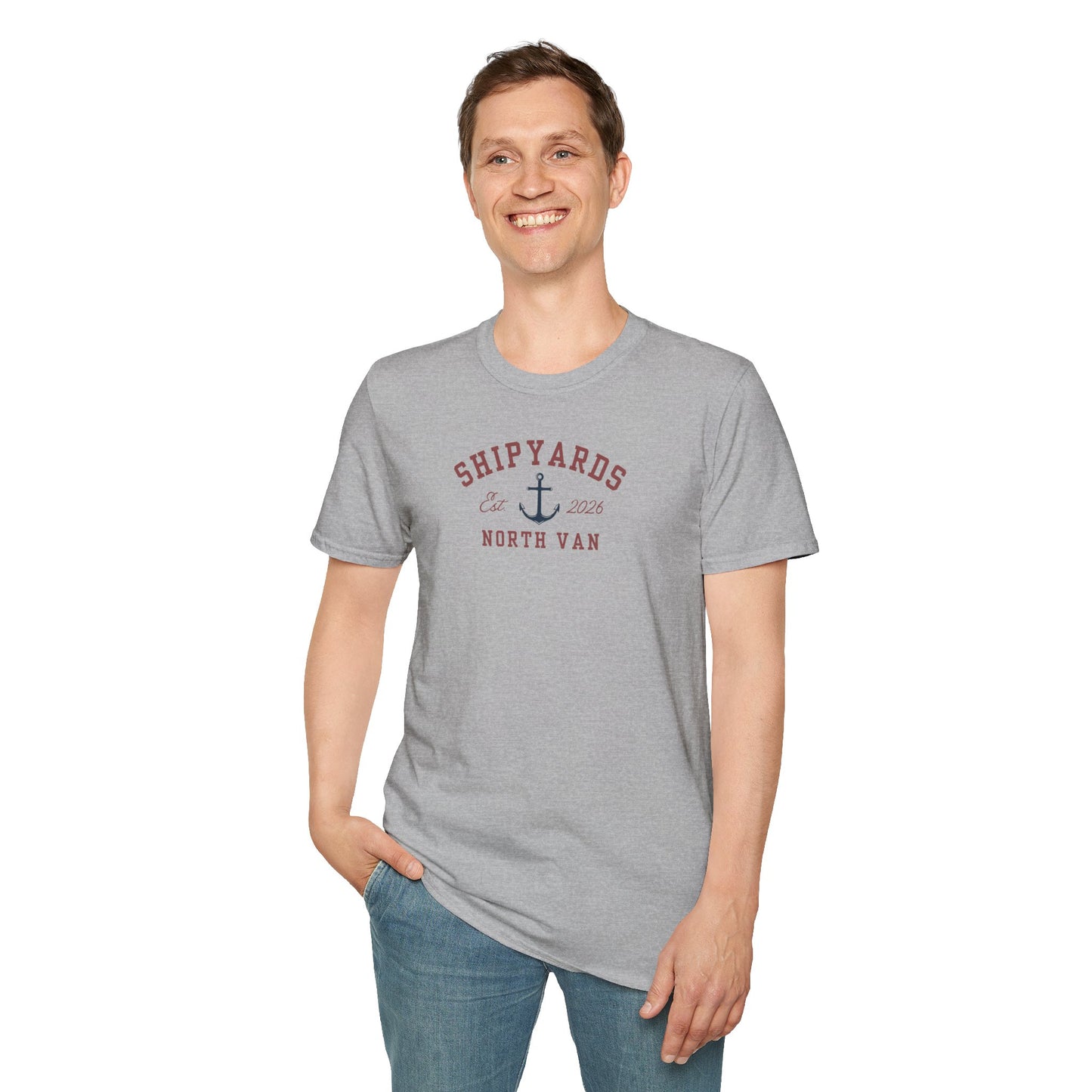 Shipyards Anchor Tee — Softstyle Anchor T-Shirt for Nautical & Maritime Fans