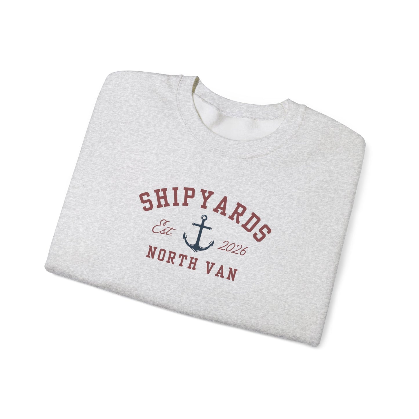 Shipyards North Van Crewneck Sweatshirt — Nautical Graphic Crewneck