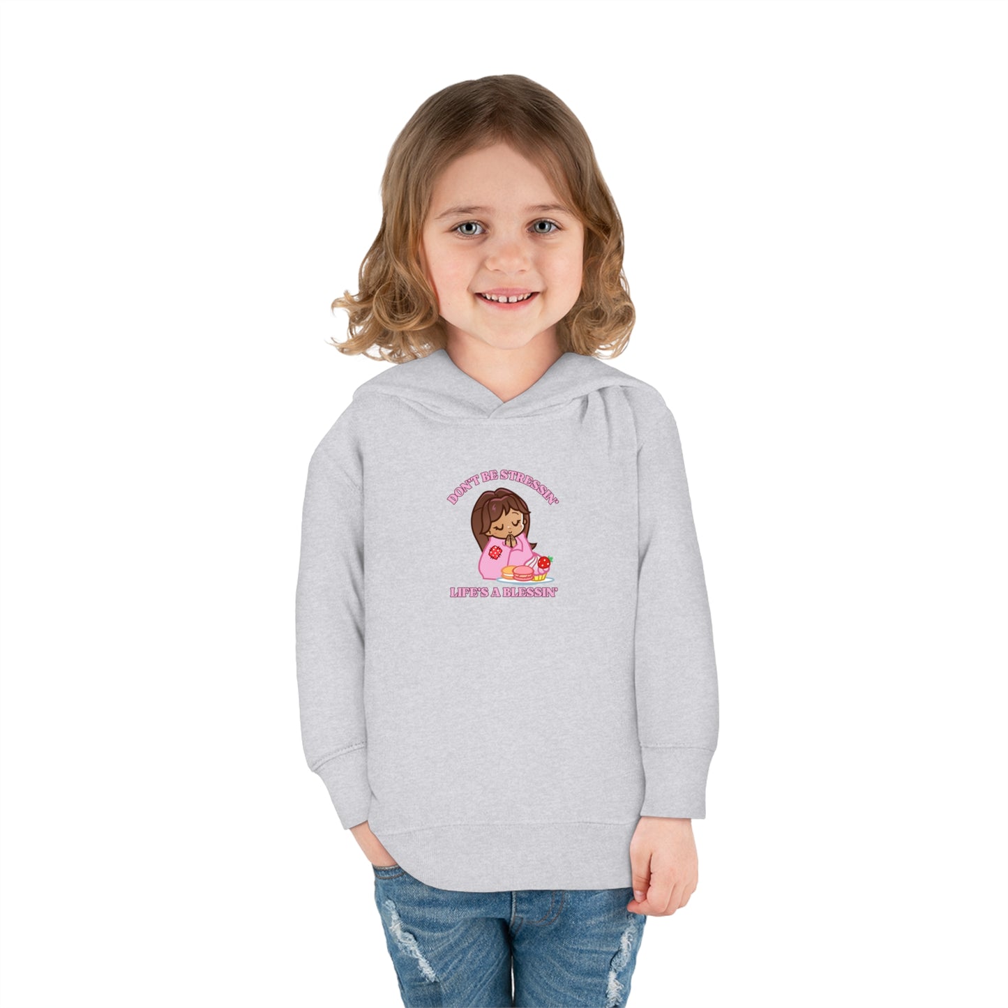 Life's A Blessing Kids Pullover Fleece Hoodie, Christian Pullover for Kids, Jesus Hoodie, Toddler & Youth Faith Apparel, Kids Cute Faith Hoodie