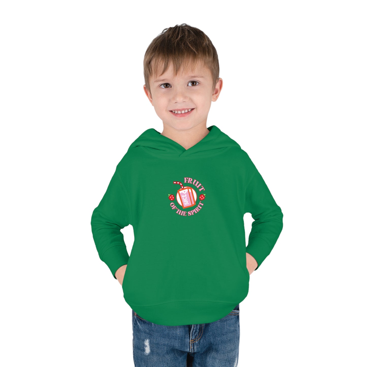 Fruit of The Spirit Pullover Fleece Hoodie, Christian Pullover for Kids, Jesus Hoodie, Toddler & Youth Faith Apparel