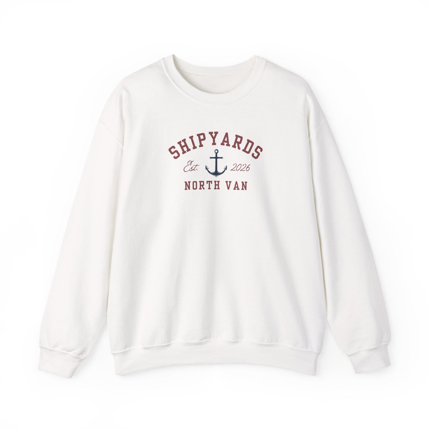 Shipyards North Van Crewneck Sweatshirt — Nautical Graphic Crewneck