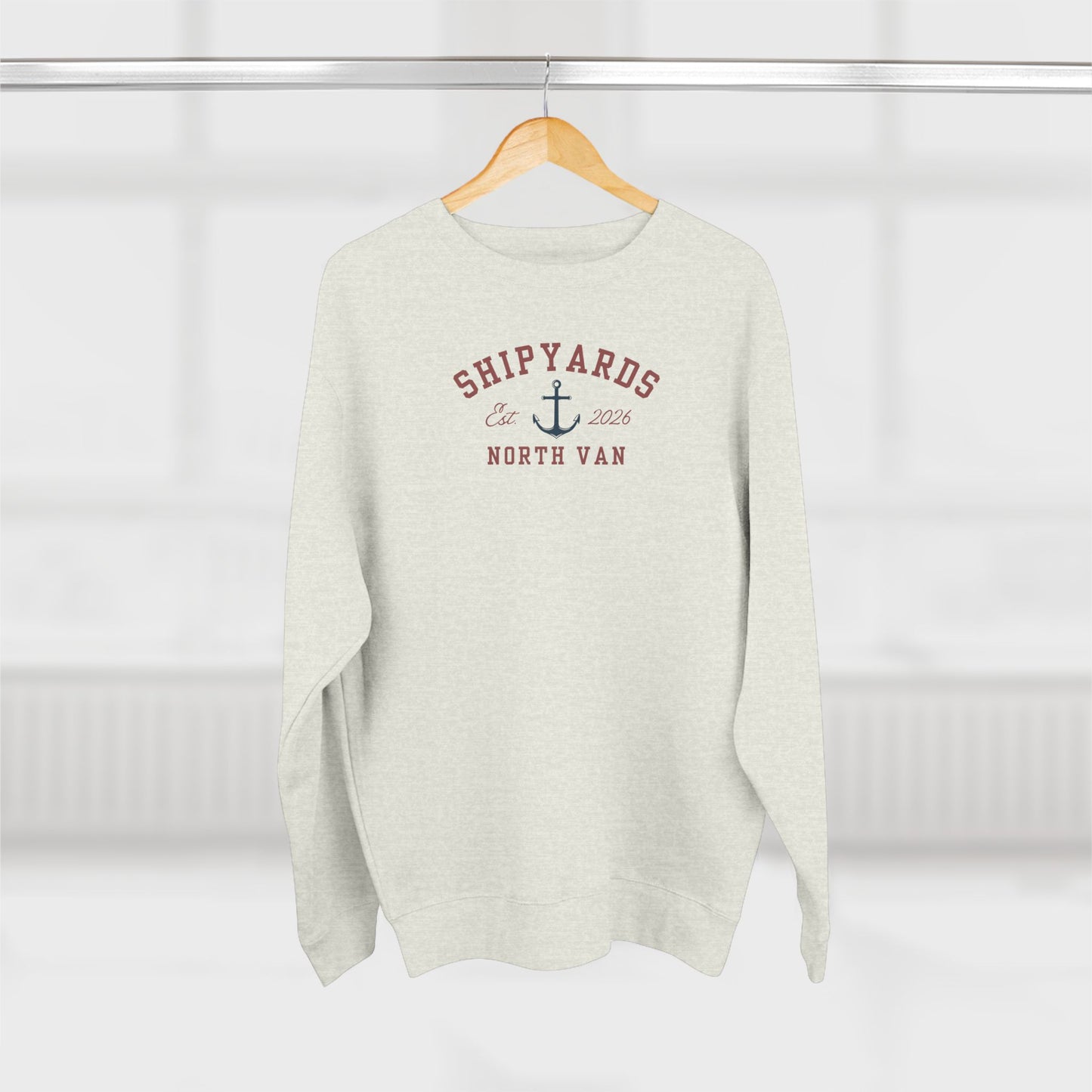 Shipyards Nautical Crewneck Sweatshirt — Classic Maritime Crewneck