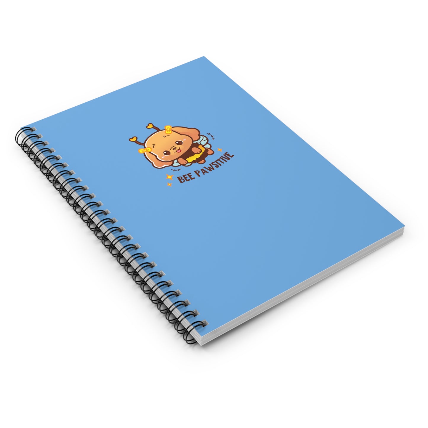 Blue Spiral Notebook, Gratitude Journal, Lined Journal, Grateful And Blessed Journal, Positivity Journal