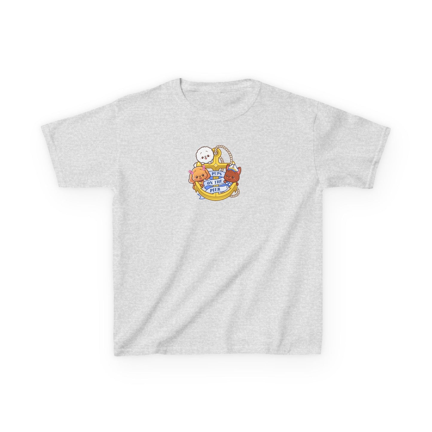 Pups On The Pier Logo Kids Tee | Dog Lover T-shirt