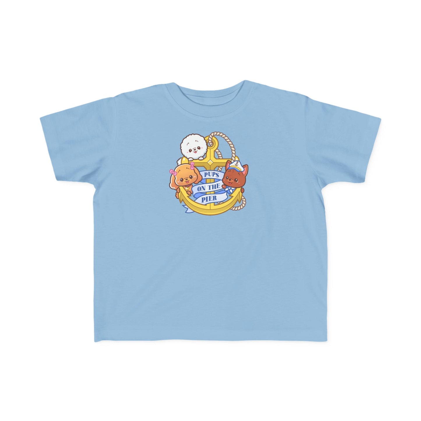 Toddler Anchor Tee | Pups on the Pier Nautical Logo Shirt
