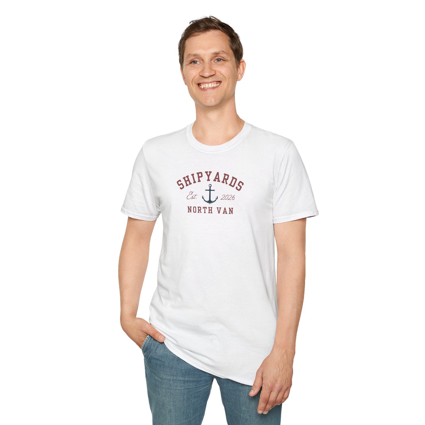 Shipyards Anchor Tee — Softstyle Anchor T-Shirt for Nautical & Maritime Fans