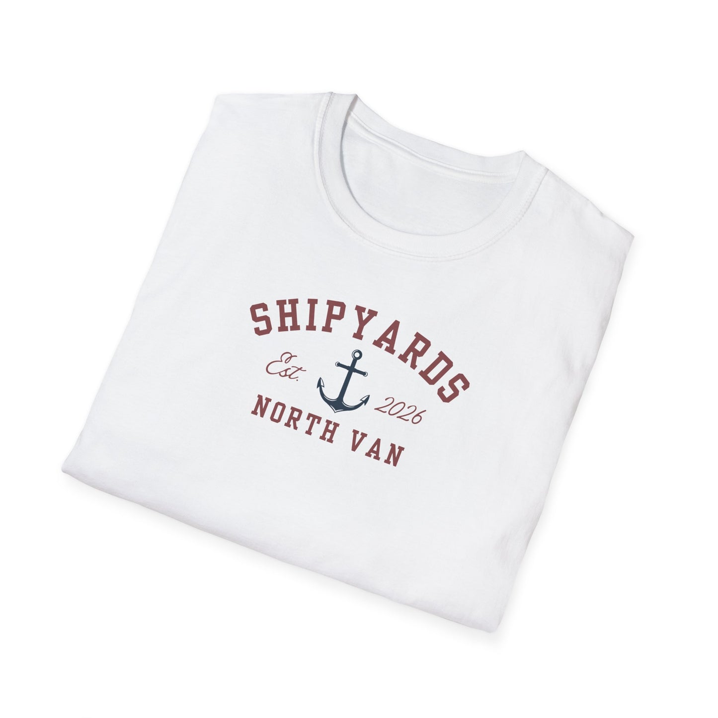 Shipyards Anchor Tee — Softstyle Anchor T-Shirt for Nautical & Maritime Fans