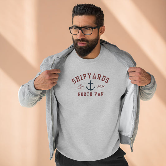 Shipyards Nautical Crewneck Sweatshirt — Classic Maritime Crewneck
