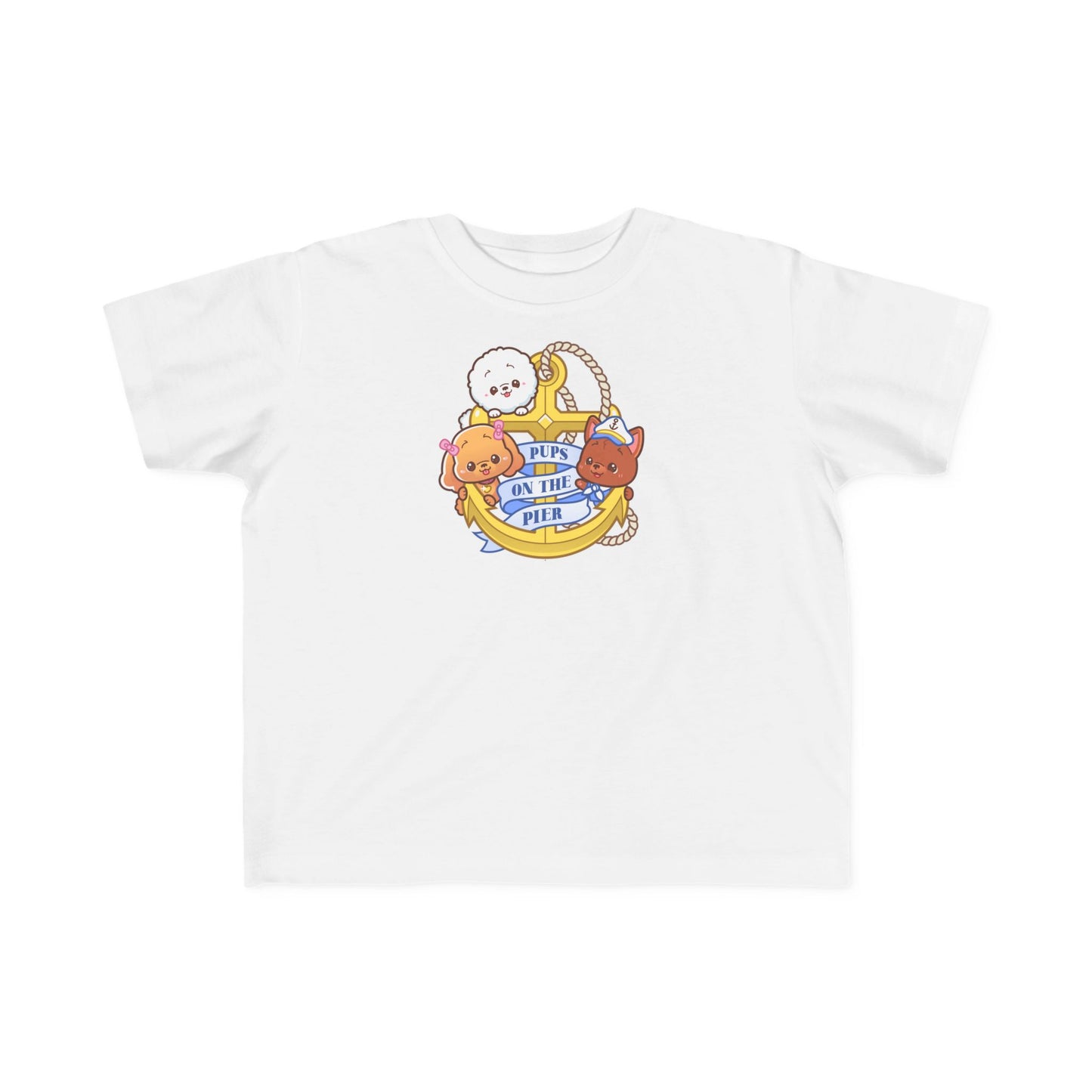 Toddler Anchor Tee | Pups on the Pier Nautical Logo Shirt