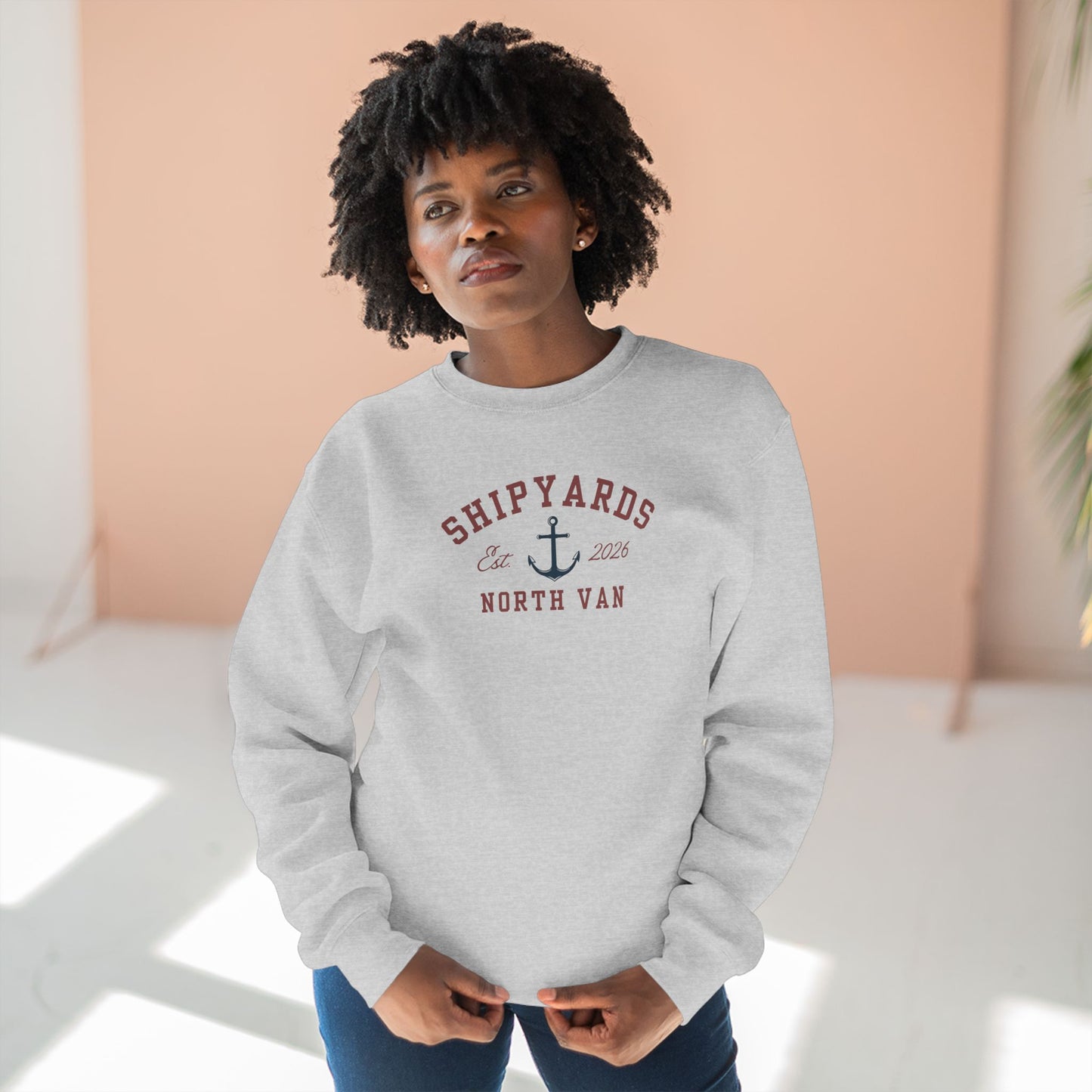 Shipyards Nautical Crewneck Sweatshirt — Classic Maritime Crewneck
