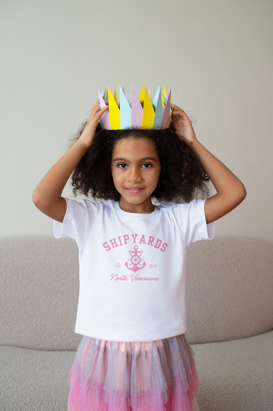 Kids Shipyard Anchor T-Shirt, Nautical Anchor Tee for Boys & Girls