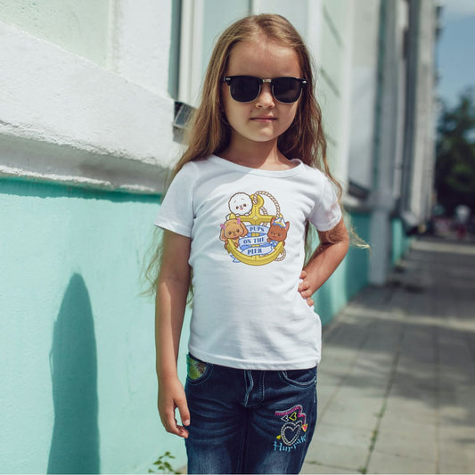 Toddler Anchor Tee | Pups on the Pier Nautical Logo Shirt