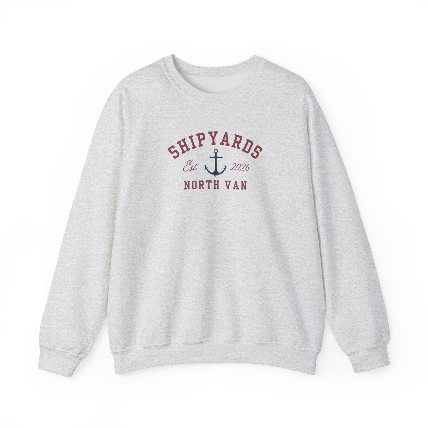 Shipyards North Van Crewneck Sweatshirt — Nautical Graphic Crewneck