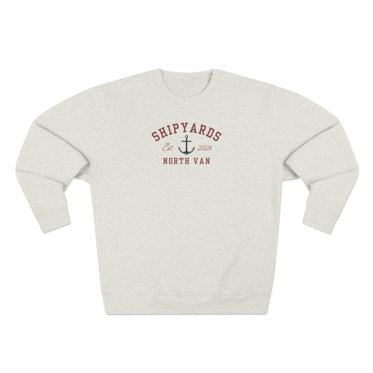 Shipyards Nautical Crewneck Sweatshirt — Classic Maritime Crewneck