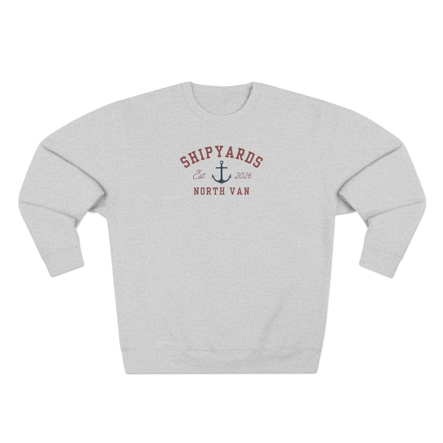 Shipyards Nautical Crewneck Sweatshirt — Classic Maritime Crewneck