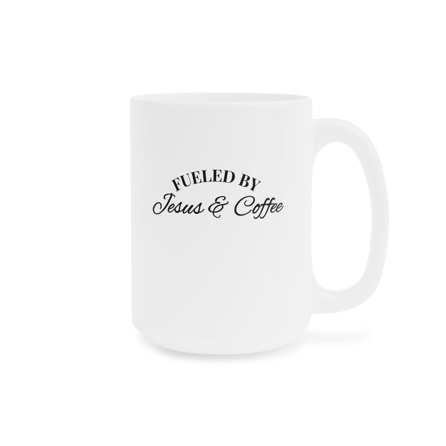 Fueled by Jesus Ceramic Mug — Christian Coffee Cup