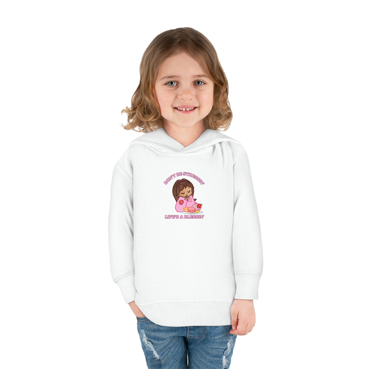 Life's A Blessing Kids Pullover Fleece Hoodie, Christian Pullover for Kids, Jesus Hoodie, Toddler & Youth Faith Apparel, Kids Cute Faith Hoodie