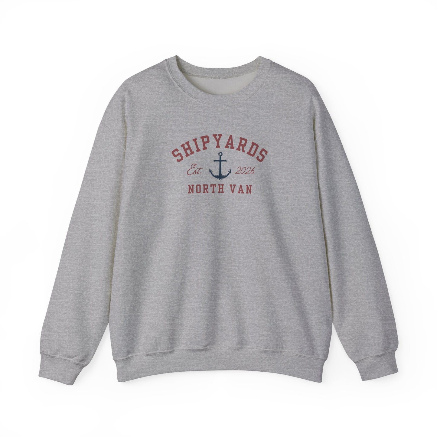 Shipyards North Van Crewneck Sweatshirt — Nautical Graphic Crewneck