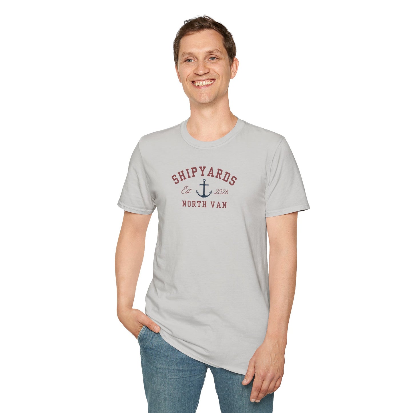 Shipyards Anchor Tee — Softstyle Anchor T-Shirt for Nautical & Maritime Fans