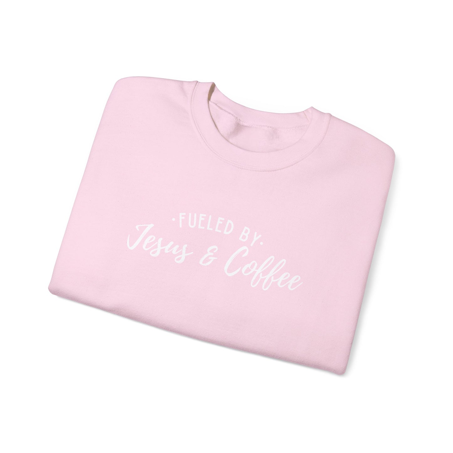 Crewneck - "Fueled by Jesus & Coffee" Christian Crewneck