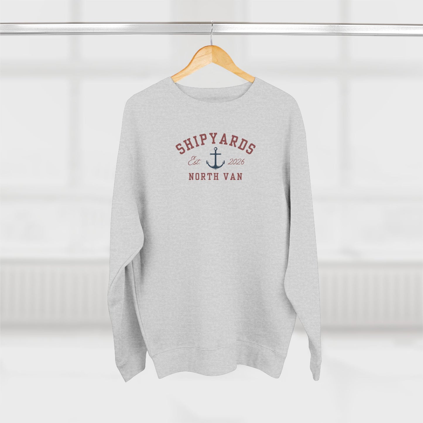 Shipyards Nautical Crewneck Sweatshirt — Classic Maritime Crewneck