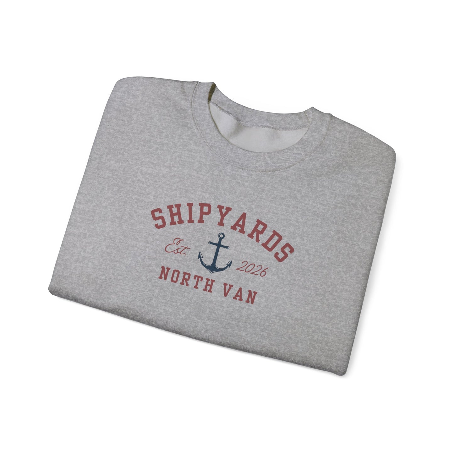 Shipyards North Van Crewneck Sweatshirt — Nautical Graphic Crewneck