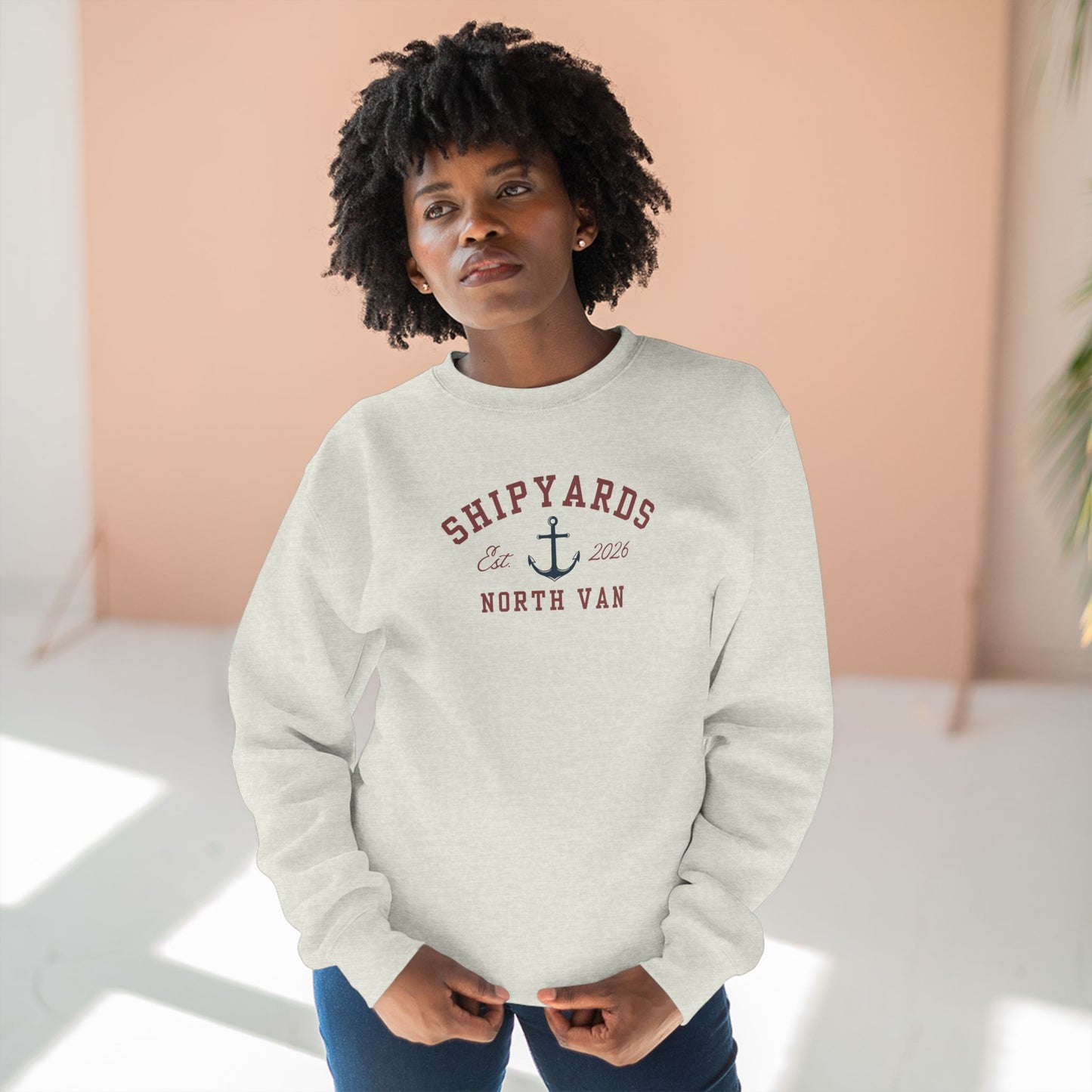 Shipyards Nautical Crewneck Sweatshirt — Classic Maritime Crewneck
