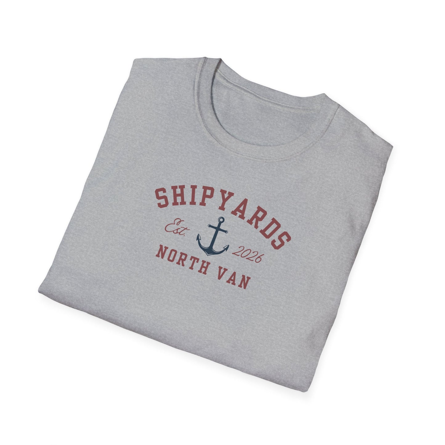 Shipyards Anchor Tee — Softstyle Anchor T-Shirt for Nautical & Maritime Fans