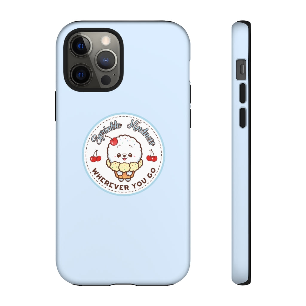 Pastel Blue iPhone Case,  Cute Kawaii Phone Case, Aesthetic iPhone Case, iPhone 12 case, 1Phone 13 Luxury Phone Case